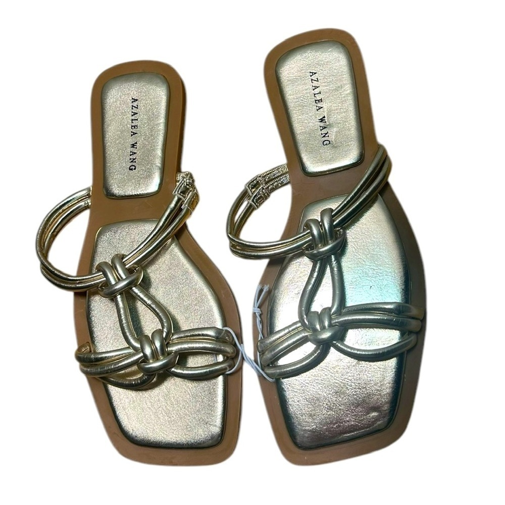 NEW Azalea Wang Gold Sandals